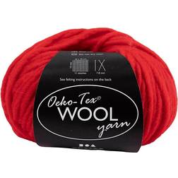 Creativ Company Öko-Tex Wollgarnknäuel 50 g Rot