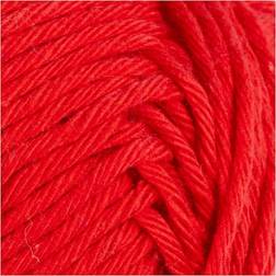 Creativ Company Cotton Yarn, no. 8/8, L: 80-85 m, dark red, 50 g/ 1 ball