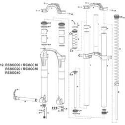 Rockshox Left Coil Spring X Soft Domain Crown Boxxer Race RC Team