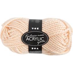 Creativ Company Fantasia Acrylic Yarn, L: 35 m, light beige, 50 g/ 1 ball