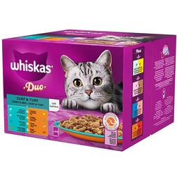 Whiskas Adult Jelly Menu Box Tasty Duo Surf & Turf 24x85g