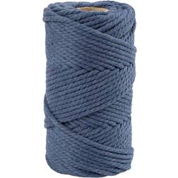 Creativ Company Corde Pour Macramé 4 mm x 55 m Bleu