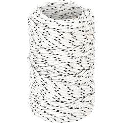 vidaXL Corde de Bateau Corde de Levage Câble d'Amarrage Ancrage Navire Lignes de Gréement Corde à Linge Tressé Blanc 2 mmx50 m Polyester