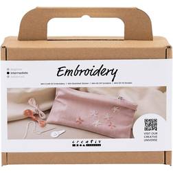 Creativ Company Mini DIY Kit för broderi, Kuvertväska, puderrosa, 1 förp