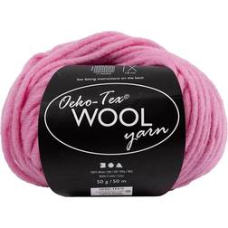 Creativ Company Wool yarn, L: 50 m, light pink, 50 g/ 1 ball