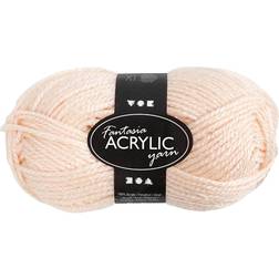 Creativ Company Fantasia Acrylic Yarn, L: 80 m, light beige, 50 g/ 1 ball