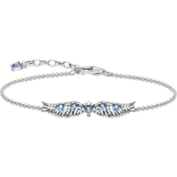 Thomas Sabo Sterling Silver Blue Stones Phoenix Wing Bracelet A2069-644-1-L19V