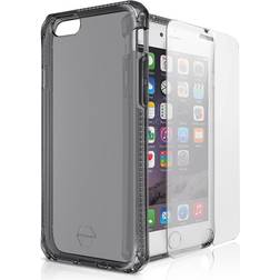 ItSkins Spectrum 3D Combo Skal till iPhone 6S Plus (Svart) Tempered Glass