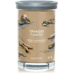 Yankee Candle Amber & Sandalwood Tumbler 9.9cm x 14.9cm Scented Candle