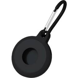 INCOVER AirTag Silikone Etui Shock-Proof m. Karabinhage Sort