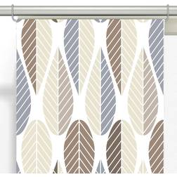 Arvidssons Textil Blader Panelgardiner 2-pack Brun/Beige