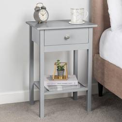 Christow Grey Bedside Table