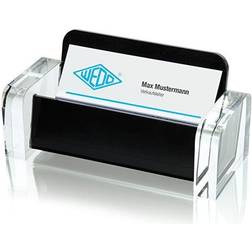 Wedo 0604401 Visitenkartenhalter Acryl glasklar