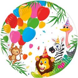 Procos paptallerkner junglefest 23 cm. 8 stk