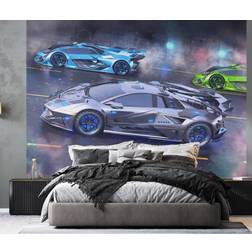 Walltastic Neon Superbil tapet 243 x 305 cm