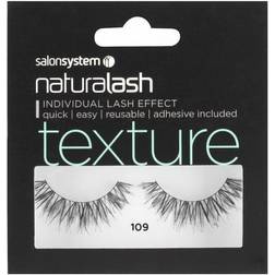 Salon System Naturalash 109 Black Texture False Eyelashes