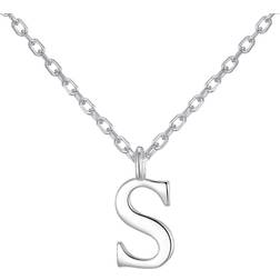 Philip Jones Sterling Silver Initial Necklace