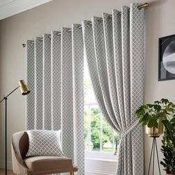 Alan Symonds Jacquard Curtains Eyelet Ring Top