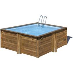 Gre Square Wood Pool 305 X X119 Cm Model Carra Pooler