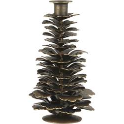 Ib Laursen Cone Brown Ljusstake 12cm