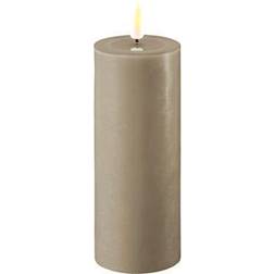 Deluxe Homeart Real Flame Bloklys Sand LED-ljus 10cm