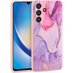 Tech-Protect Samsung Galaxy A34 (5G) Fleksibelt Plastik Cover Colorful Marble