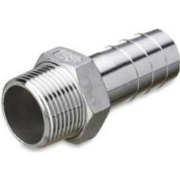 Lemvigh-Müller Slangestuds 6kant, 1.4408, 20 Bar 1/2"x19,0