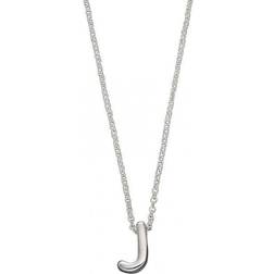 Beginnings Initial Plain Silver Initial Necklace N4437