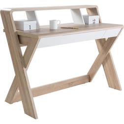 Alphason Aspen Light Modern with Shelf Writing Desk