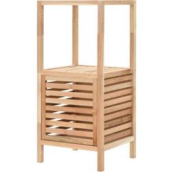 vidaXL De Cuarto De Baño Madera Maciza Nogal 39.5x35.5x86 cm Beige Armario