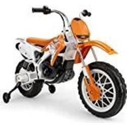 Injusa Scooter électrique pour Enfants Cross KTM SX Orange 12 V Blanc