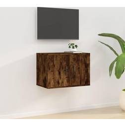 vidaXL Wall Mounted Cabinet Smoked Oak 57 x 34.5 x 40 cm TV Bench