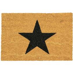 Nicola Spring 40cm Star Coir Door Black