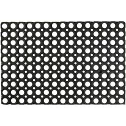 Nicola Spring Heavy Duty Rubber Door Mat Black