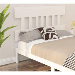 vidaXL Blanc 143.5x3x81 cm Bois Massif de Pin Tête de lit