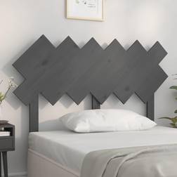 vidaXL 122,5x3x80,5 massivt fyrretræ Sengegavl