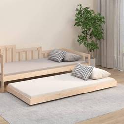 vidaXL Estructura De Cama Madera Maciza De Pino 90x190 cm - Marrón