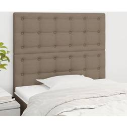 vidaXL Cabeceros 2 Unidades Tela Gris Taupe 80x5x78/88 cm Cabecero 80cm