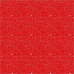 Creativ Company Rouleau De Papier Cadeaux Rouge Étoilé 50 Cm X 5 M