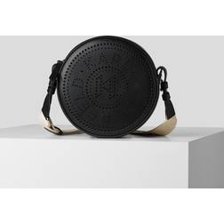 Karl Lagerfeld K/Circle Round Perforated Logo Black Cross-Body Bag Acc