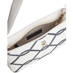 Tommy Hilfiger Embossed Rope Shoulder Bag WEATHERED WHITE One Size