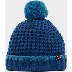 Berghaus Kids' Striped Bobble Beanie Hat, Blue