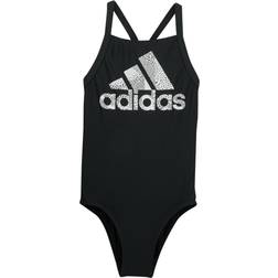 Adidas Bañador de Natación Big Logo Negro Gris Infantil - Black/Grey