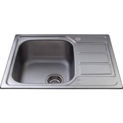 CDA Single Inset Chrome Kitchen Sink