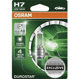 Osram 64210CR1-01B GLL H7 DUROSTAR strålkastarlampa övertygar med lång livslängd och ljusstyrka, 12 volt 55 watt