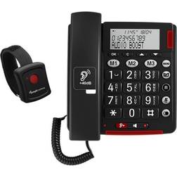 Amplicomms BigTel 50 Alarm Plus Telefon Med Ledning LCD-Skærm