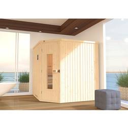 Weka Sauna Varberg 3 Ht, 7,5kw Bios 194x194cm Naturel