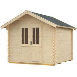 SKAN HOLZ Friggebod Palma 280x305 cm Natur (Byggnadsarea )