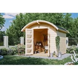 SKAN HOLZ SKANHOLZ Gartenhaus »Delft«, BxT: 290 Aufstellmaße, gebogen (Gebäudefläche )