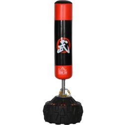 Homcom Standboxsack mit Reifenstandfuß schwarz, rot